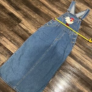 Vintage Denim Overall Dress